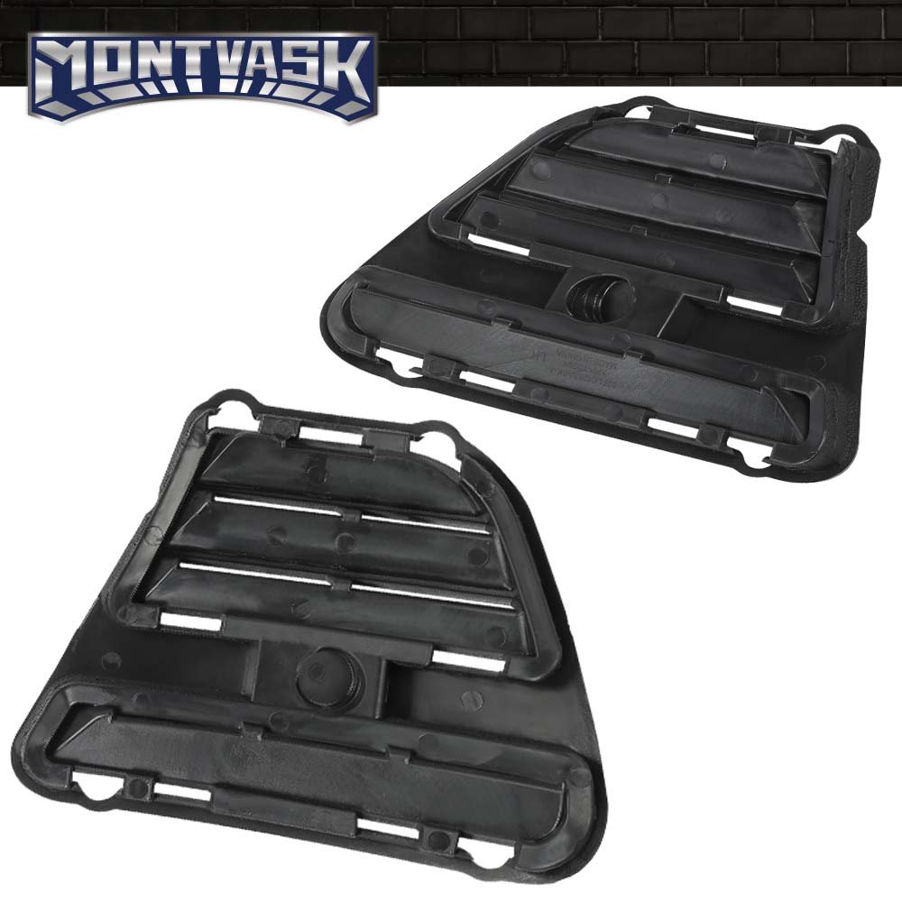 Clean Look: Black Fog Light Hole Covers For 2013-2014 Ford Mustang (Left & Right Pair)