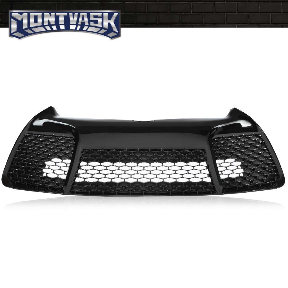 Front Lower Grille For 2015-2017 Toyota Camry SE XSE – Direct Replacement, Black Painted, TO1036156