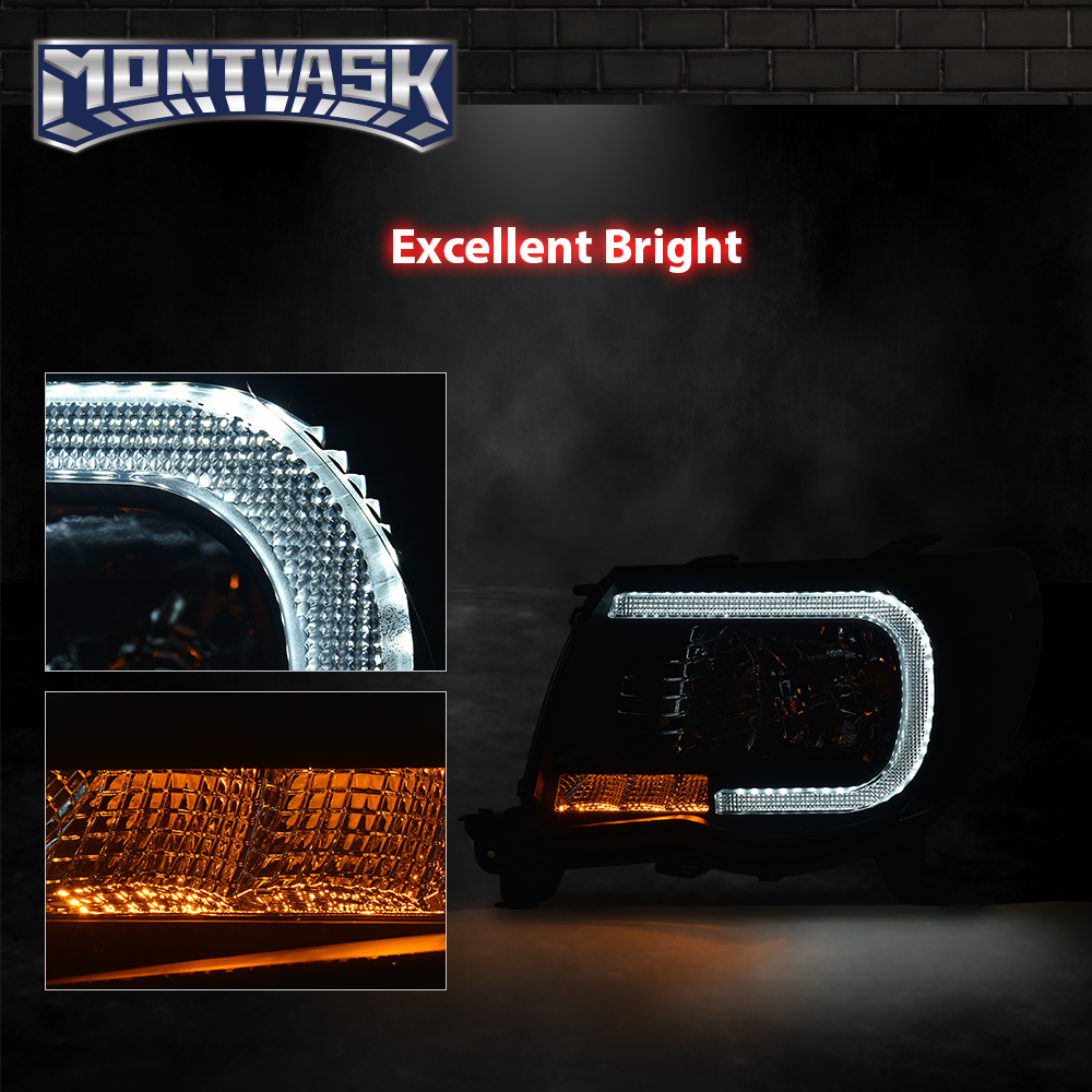 Angel Eye LED DRL Head Lights Lamp Suits Toyota Hilux 2005 - 2011 SR SR5 Halo Ring Projector Angel Eye LED DRL Head Lights Lamp Suits Toyota Hilux 2005 - 2011 SR SR5 Halo Ring Projector