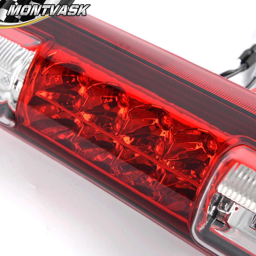 LED Third Brake Light For 1999-2006 Chevy Silverado GMC Sierra – Clear Lens, Chrome Housing, DOT/SAE