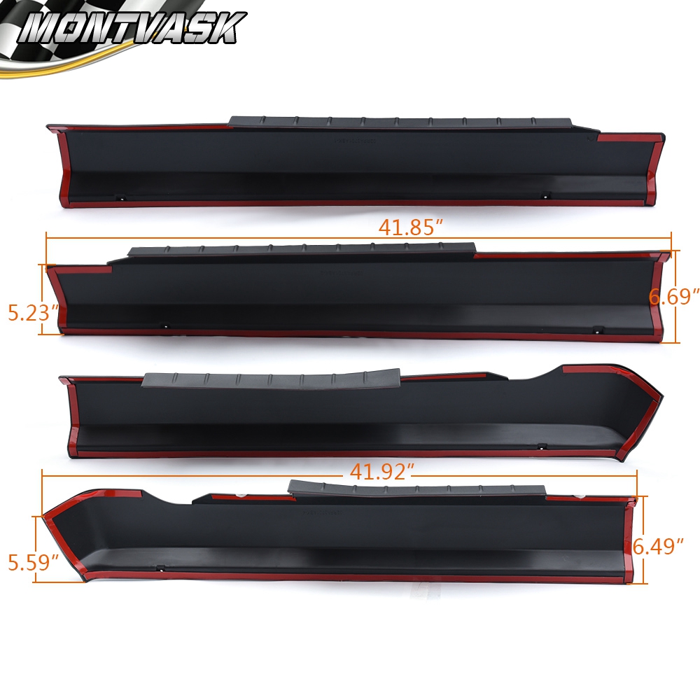 For Dodge Ram Crew Cab 20092018 Rocker Panel Protector Guard Cover