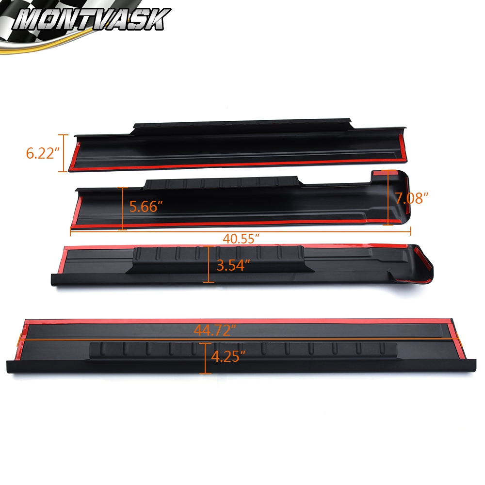 Fit For Chevrolet Silverado / Sierra Crew Cab Rocker Panel Guard Cover