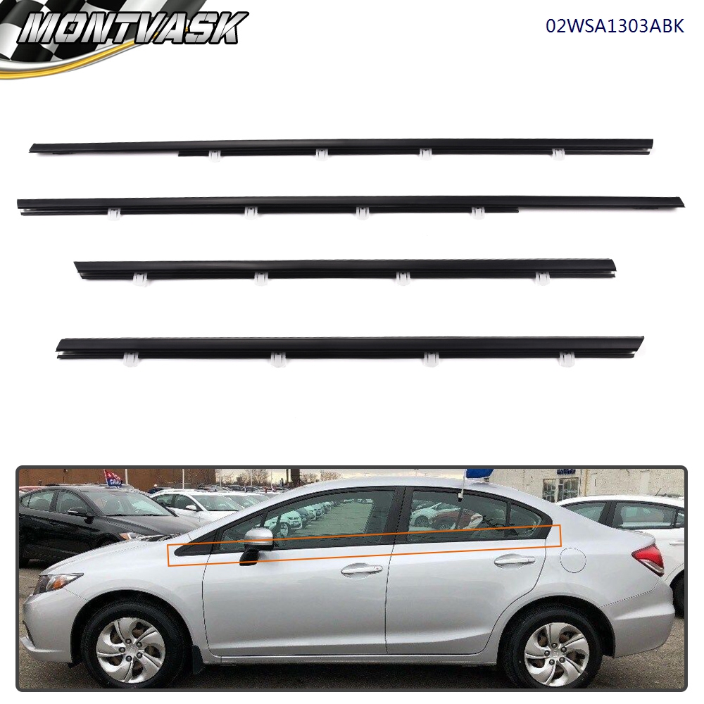 2012 Honda Civic Coupe Window Weather Stripping